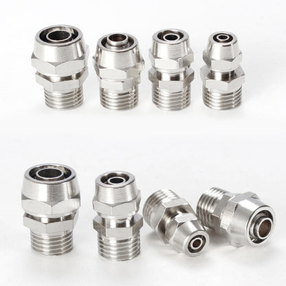 PC14-02 LAIZE Nickel Plated Copper Pneumatic Quick Fitting Connector - Interface Series by LAIZE | Online Shopping UK | buy2fix