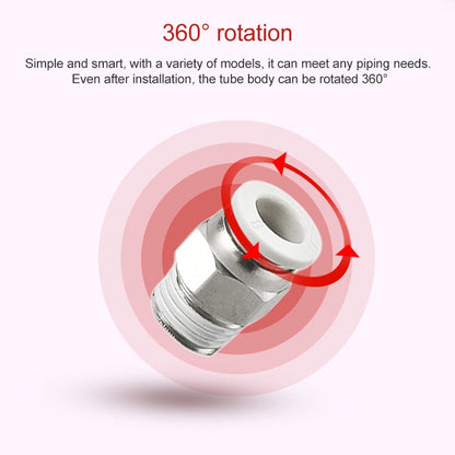 PC6-M5 LAIZE 10pcs PC Straight Pneumatic Quick Fitting Connector - Interface Series by LAIZE | Online Shopping UK | buy2fix