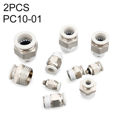 PC10-01 LAIZE 2pcs PC Straight Pneumatic Quick Fitting Connector - Interface Series by LAIZE | Online Shopping UK | buy2fix