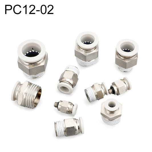 PC12-02 LAIZE PC Straight Pneumatic Quick Fitting Connector - Interface Series by LAIZE | Online Shopping UK | buy2fix
