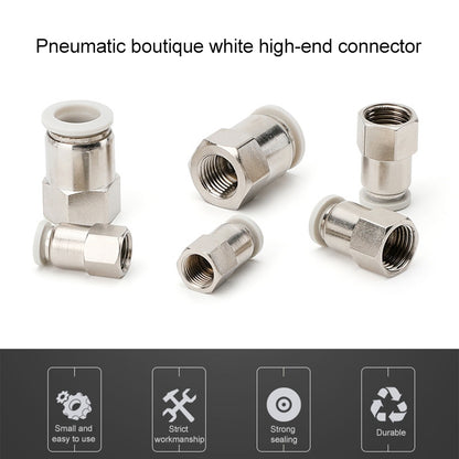 PCF6-01 LAIZE 10pcs Female Thread Straight Pneumatic Quick Fitting Connector - Interface Series by LAIZE | Online Shopping UK | buy2fix