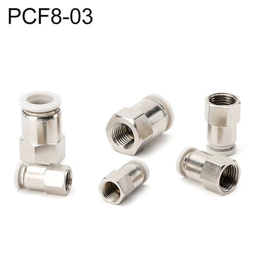 PCF8-03 LAIZE Female Thread Straight Pneumatic Quick Fitting Connector - Interface Series by LAIZE | Online Shopping UK | buy2fix