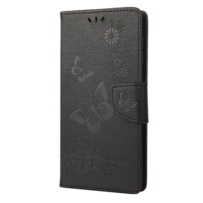 For Nothing Phone 1 Butterfly Embossed Horizontal Flip Leather Phone Case(Black) by buy2fix