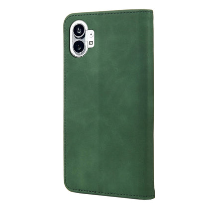 For Nothing Phone 1 Skin Feel Splicing Leather Phone Case(Green) - Nothing Cases by buy2fix | Online Shopping UK | buy2fix