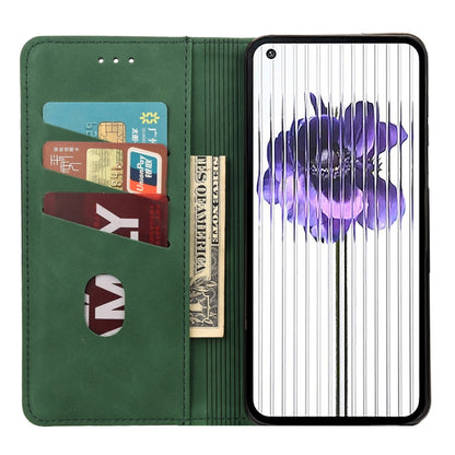 For Nothing Phone 1 Skin Feel Splicing Leather Phone Case(Green) - Nothing Cases by buy2fix | Online Shopping UK | buy2fix