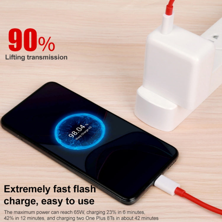 65W Warp Flash Charging Mobile Phone Adapter, Style:65W Charger+1m Fast Charging Cable - USB Charger by buy2fix | Online Shopping UK | buy2fix