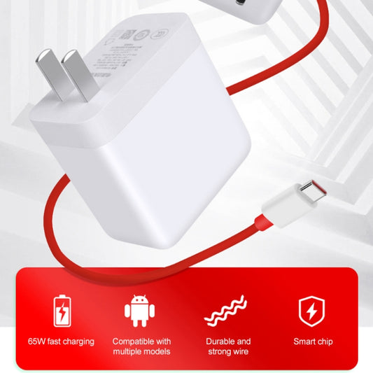 65W Warp Flash Charging Mobile Phone Adapter, Style:65W Charger+1.5m Fast Charging Cable - USB Charger by buy2fix | Online Shopping UK | buy2fix