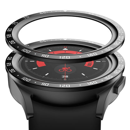 For Samsung Galaxy Watch5 Pro 45mm E Style Dial Steel Protective Frame(Black) - Watch Cases by buy2fix | Online Shopping UK | buy2fix