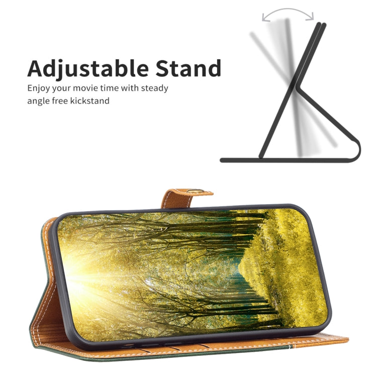 For Xiaomi 12T / 12T Pro / Redmi K50 Ultra Color Matching Double Sewing Thread Leather Phone Case(Green) - Xiaomi Cases by buy2fix | Online Shopping UK | buy2fix