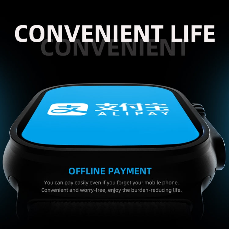 HW8 Ultra 2.02 inch TFT Screen Smart Watch, IP67 Waterproof Support Heart Rate & Blood Oxygen Monitoring / Multiple Sports Modes(Grey) by buy2fix