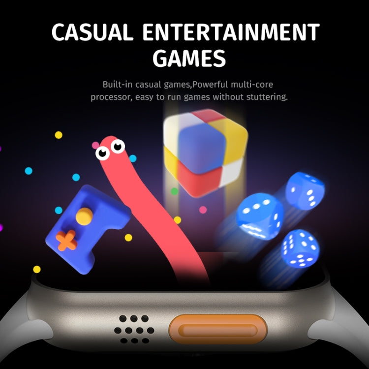 HW8 Ultra 2.02 inch TFT Screen Smart Watch, IP67 Waterproof Support Heart Rate & Blood Oxygen Monitoring / Multiple Sports Modes(Grey) by buy2fix