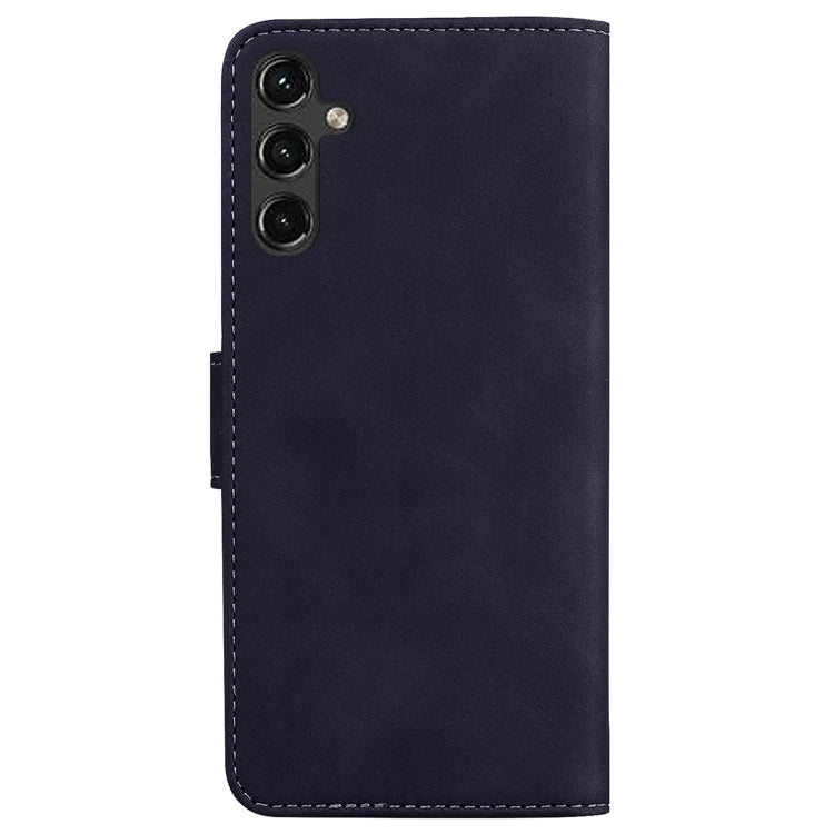 For Samsung Galaxy A14 5G Skin Feel Pure Color Flip Leather Phone Case(Black) by buy2fix