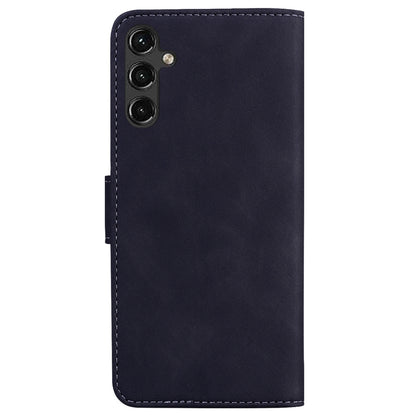 For Samsung Galaxy A14 5G Skin Feel Pure Color Flip Leather Phone Case(Black) by buy2fix