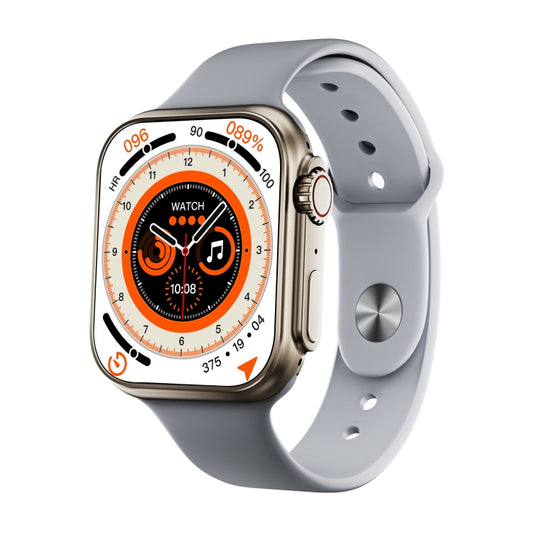 WS8 Pro 2.0 inch IPS Full Touch Screen Smart Watch, IP67 Waterproof Support Heart Rate & Blood Oxygen Monitoring / Sports Modes(Gold+Grey) by buy2fix