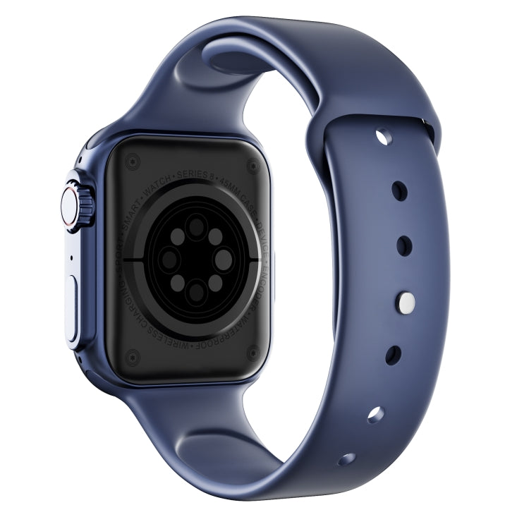 WS8 Pro 2.0 inch IPS Full Touch Screen Smart Watch, IP67 Waterproof Support Heart Rate & Blood Oxygen Monitoring / Sports Modes(Blue) by buy2fix