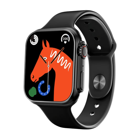 WS8 Plus 2.0 inch IPS Full Touch Screen Smart Watch, IP68 Waterproof Support Heart Rate & Blood Oxygen Monitoring / Sports Modes(Matte Black) by buy2fix