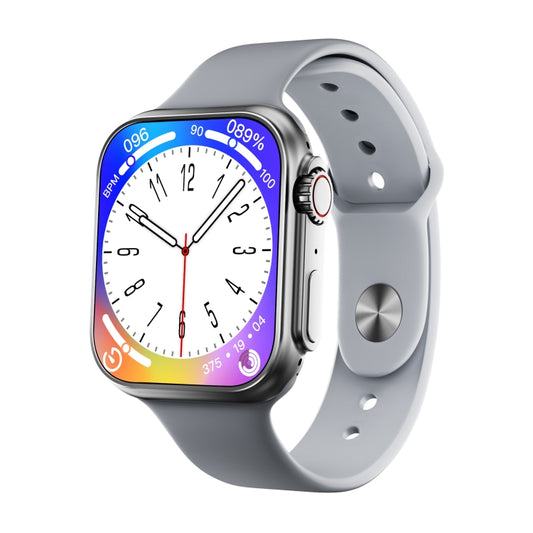 WS8 Plus 2.0 inch IPS Full Touch Screen Smart Watch, IP68 Waterproof Support Heart Rate & Blood Oxygen Monitoring / Sports Modes(Silver) by buy2fix
