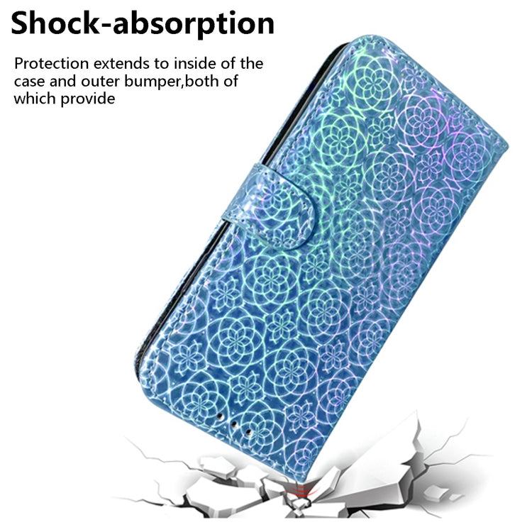 For Infinix Smart 6 Plus Colorful Magnetic Buckle Leather Phone Case(Blue) - Infinix Cases by buy2fix | Online Shopping UK | buy2fix