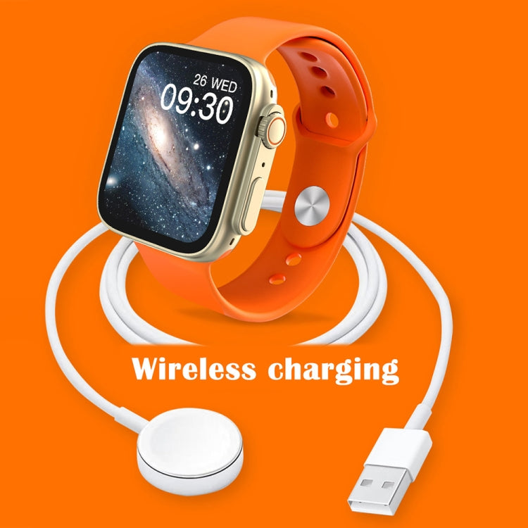 KD99 Ultra 1.99 inch IPS Screen Smart Watch, Support Heart Rate & Blood Oxygen Monitoring / Sports Modes(Gold+Orange) by buy2fix