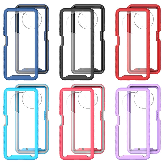 For Honor X9 4G / 5G / Magic 4 Lite Starry Sky Solid Color Shockproof TPU Clear PC Phone Case(Black) by buy2fix