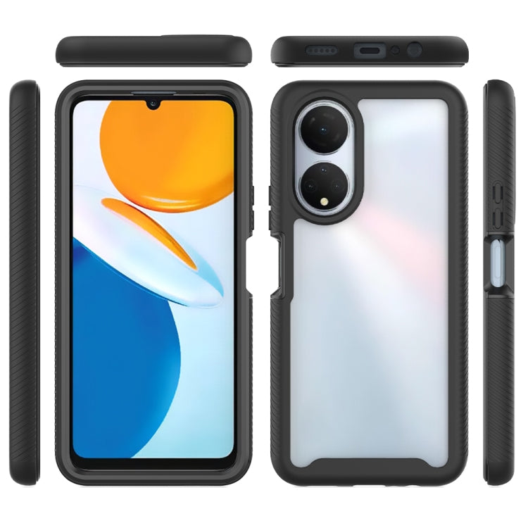 For Honor X7 Starry Sky Solid Color Shockproof TPU Clear PC Phone Case(Sky Blue) - Honor Cases by buy2fix | Online Shopping UK | buy2fix