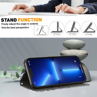 For Samsung Galaxy A14 5G 3D Painted Leather Phone Case(Husky) by buy2fix