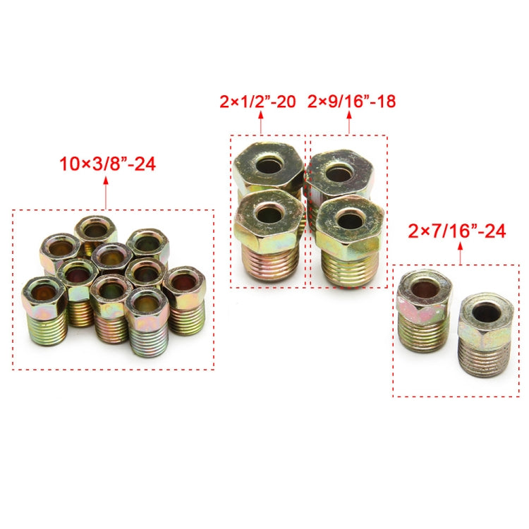 Car 25ft Zinc Plated Brass Brake Tube with Fittings - Brake System by buy2fix | Online Shopping UK | buy2fix