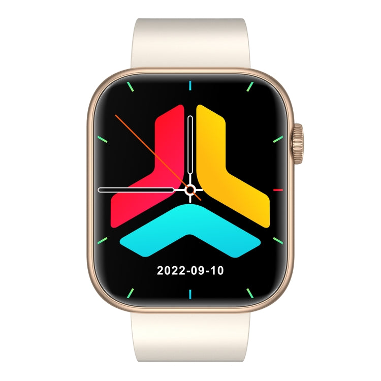 QX7 1.85 inch TFT Screen Smart Watch, Support Bluetooth Call / Hearth Monitoring / 100+ Sports Modes(Beige Gold) - Smart Watches by buy2fix | Online Shopping UK | buy2fix