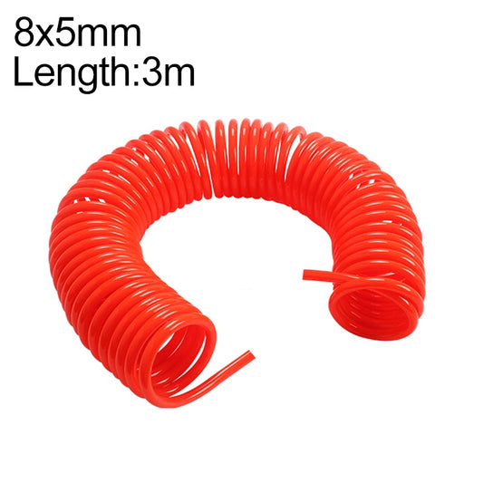 LAIZE Compressor Air Flexible PU Spring Tube without Connector, Specification:8x5mm, 3m - PU Air Pipe by LAIZE | Online Shopping UK | buy2fix