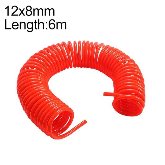 LAIZE Compressor Air Flexible PU Spring Tube without Connector, Specification:12x8mm, 6m - PU Air Pipe by LAIZE | Online Shopping UK | buy2fix