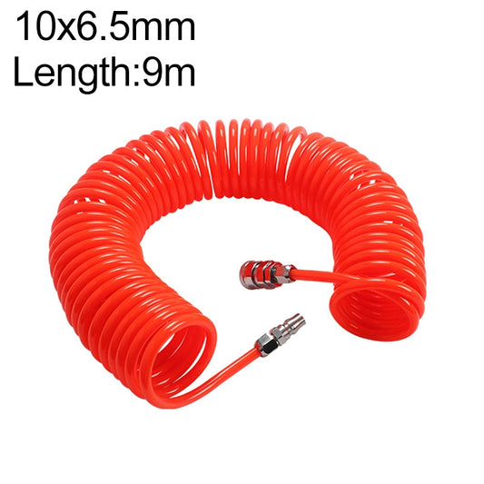 LAIZE Compressor Air Flexible PU Spring Tube with Connector, Specification:10x6.5mm, 9m - PU Air Pipe by LAIZE | Online Shopping UK | buy2fix