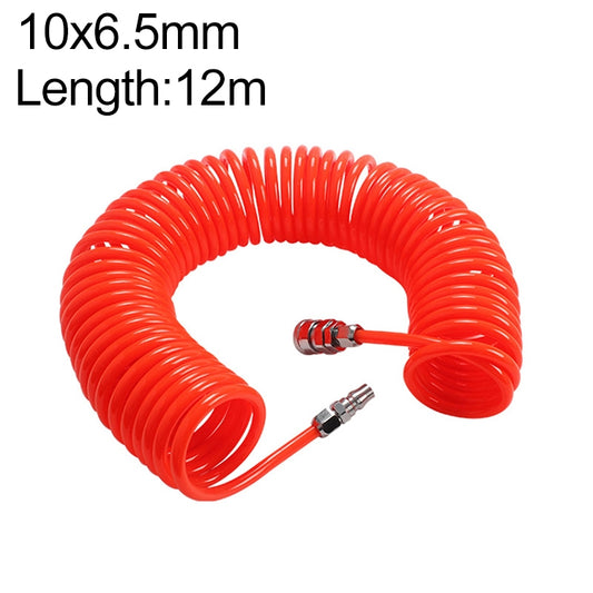 LAIZE Compressor Air Flexible PU Spring Tube with Connector, Specification:10x6.5mm, 12m - PU Air Pipe by LAIZE | Online Shopping UK | buy2fix