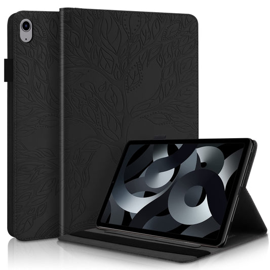 For iPad 2025 / 2022 Life Tree Series Horizontal Flip Leather Case with Holder(Black) - iPad 2025 / 2022 Cases by buy2fix | Online Shopping UK | buy2fix