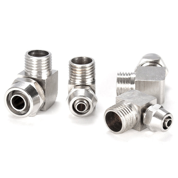 PL4-01 LAIZE Nickel Plated Copper Trachea Quick Fitting Lock Female Connector - Interface Series by LAIZE | Online Shopping UK | buy2fix