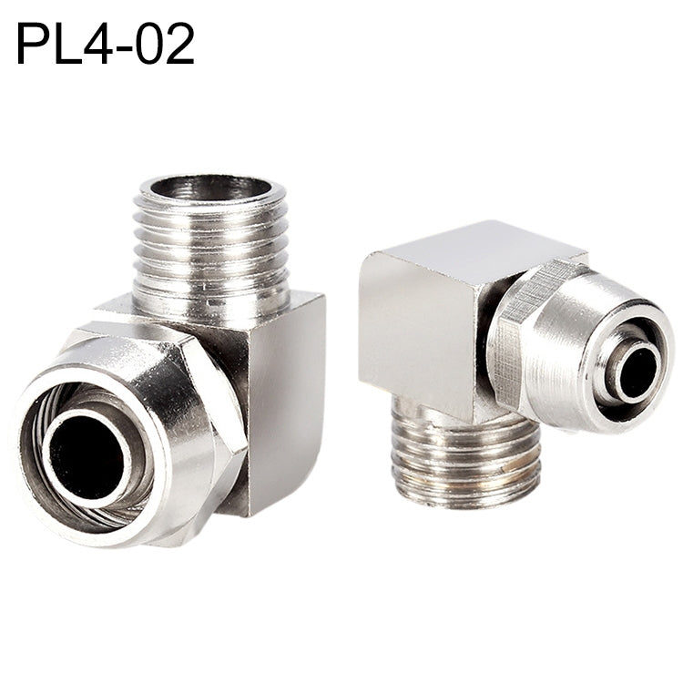 PL4-02 LAIZE Nickel Plated Copper Trachea Quick Fitting Lock Female Connector - Interface Series by LAIZE | Online Shopping UK | buy2fix