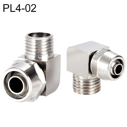 PL4-02 LAIZE Nickel Plated Copper Trachea Quick Fitting Lock Female Connector - Interface Series by LAIZE | Online Shopping UK | buy2fix