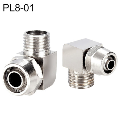 PL8-01 LAIZE Nickel Plated Copper Trachea Quick Fitting Lock Female Connector - Interface Series by LAIZE | Online Shopping UK | buy2fix