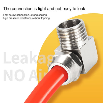 PL8-04 LAIZE Nickel Plated Copper Trachea Quick Fitting Lock Female Connector by buy2fix