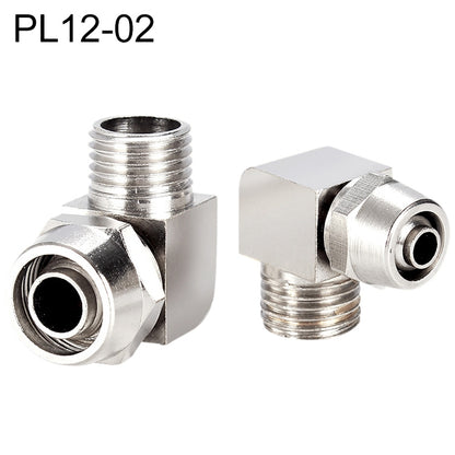 PL12-02 LAIZE Nickel Plated Copper Trachea Quick Fitting Lock Female Connector by buy2fix