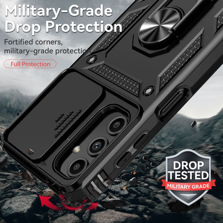 For Samsung Galaxy A14 5G Sliding Camshield Holder Phone Case(Black) by buy2fix