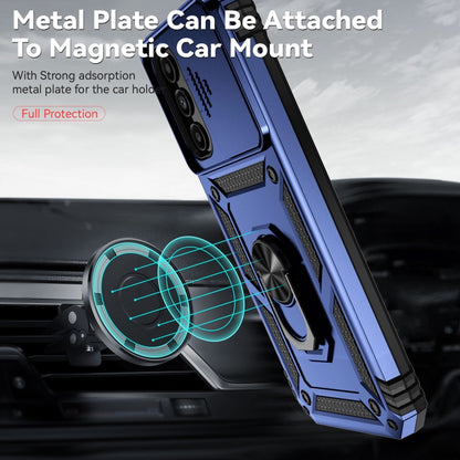 For Samsung Galaxy A14 5G Sliding Camshield Holder Phone Case(Blue) by buy2fix