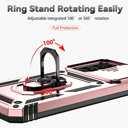 For Samsung Galaxy A14 5G Sliding Camshield Holder Phone Case(Rose Gold) by buy2fix