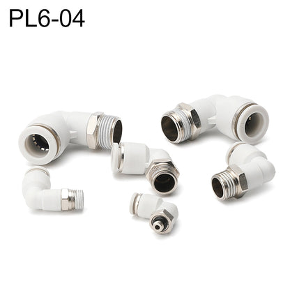 PL6-04 LAIZE PL Elbow Pneumatic Quick Fitting Connector - Interface Series by LAIZE | Online Shopping UK | buy2fix