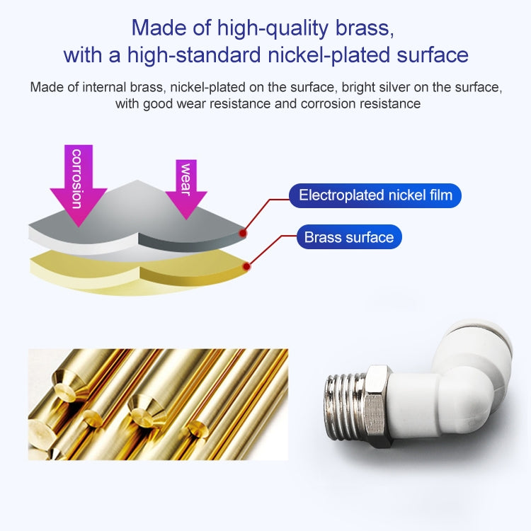 PL8-03 LAIZE 2pcs PL Elbow Pneumatic Quick Fitting Connector - Interface Series by LAIZE | Online Shopping UK | buy2fix