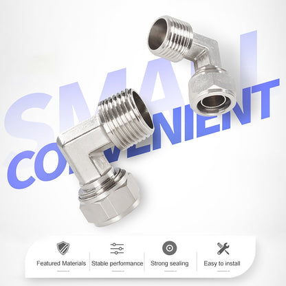 FL10-01 LAIZE Nickel Plated Copper Trachea Quick Fitting Twist Elbow Lock Female Connector - Interface Series by LAIZE | Online Shopping UK | buy2fix