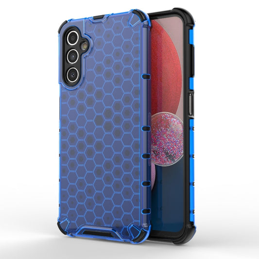 For Samsung Galaxy A14 5G Shockproof Honeycomb PC + TPU Protective Phone Case(Blue) by buy2fix