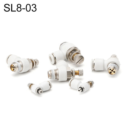 SL8-03 LAIZE SL Throttle Valve Elbow Pneumatic Quick Connector - Interface Series by LAIZE | Online Shopping UK | buy2fix