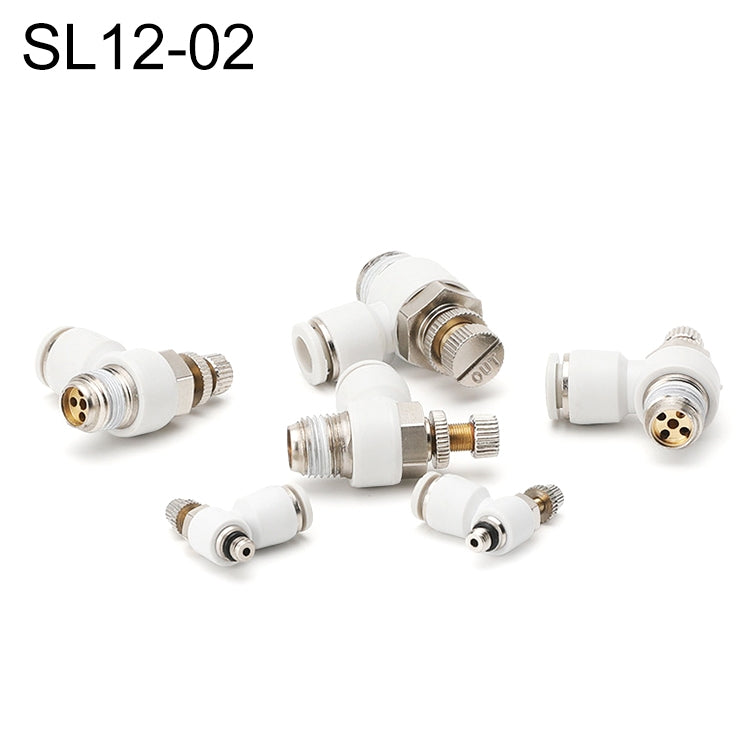 SL12-02 LAIZE SL Throttle Valve Elbow Pneumatic Quick Connector - Interface Series by LAIZE | Online Shopping UK | buy2fix