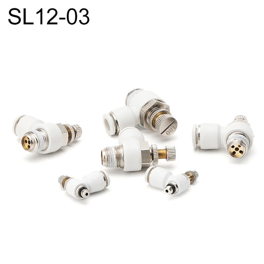 SL12-03 LAIZE SL Throttle Valve Elbow Pneumatic Quick Connector - Interface Series by LAIZE | Online Shopping UK | buy2fix