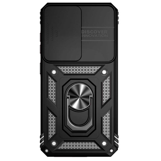 For Samsung Galaxy S23+ 5G Sliding Camshield Holder Phone Case(Black) - Galaxy S23+ 5G Cases by buy2fix | Online Shopping UK | buy2fix